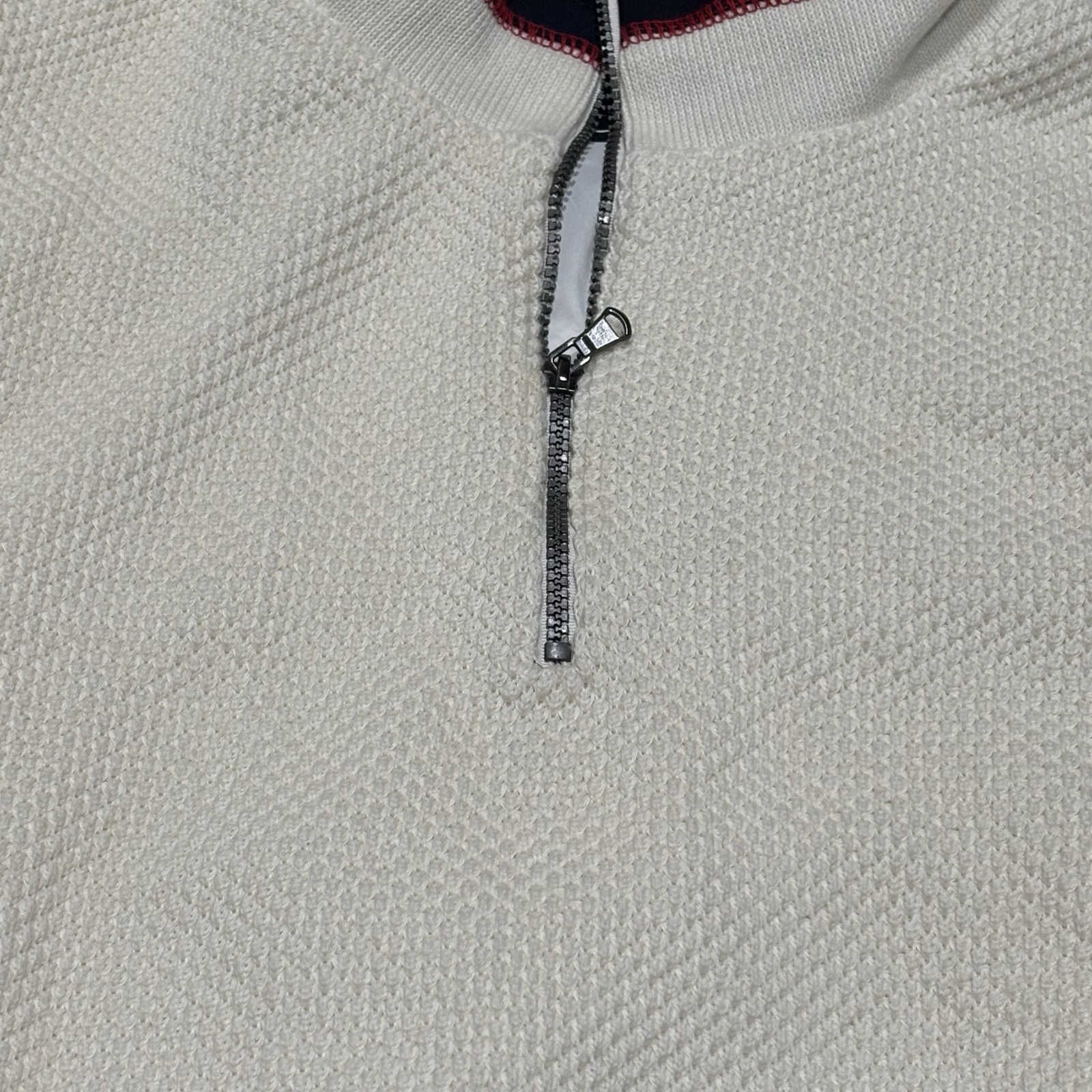 Holebrook "Norwegian Flag" Sweater 2xl Off White Textured Knit Sweater Euc — image 4 of 8